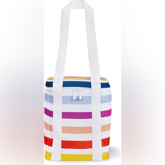 kate spade Handbags - 🌈 NWT Kate Spade Candy Stripe Picnic Cooler Bag | Insulated Tote | Beach Pool